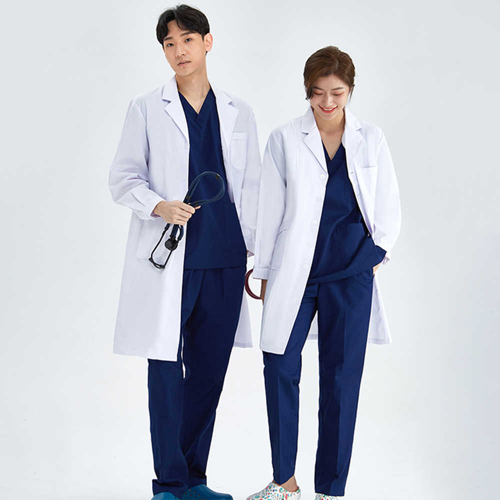 Medical Lab Coats - 男性と女性のための白い看護ユニフォーム,病院の実験室,薄い看護ユニフォーム,スパ,看護ユニフォーム,M-LKXSY