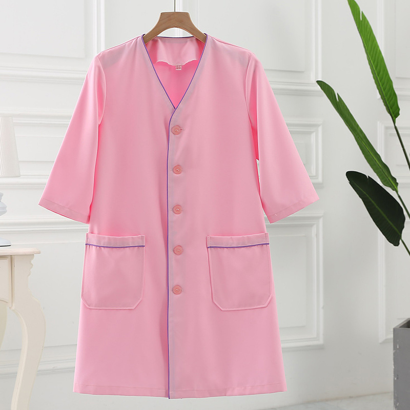 高品質の皮膚管理作業服白女性の半袖韓国コートスパマッサージセ - Medical Lab Coats のレビューと価格