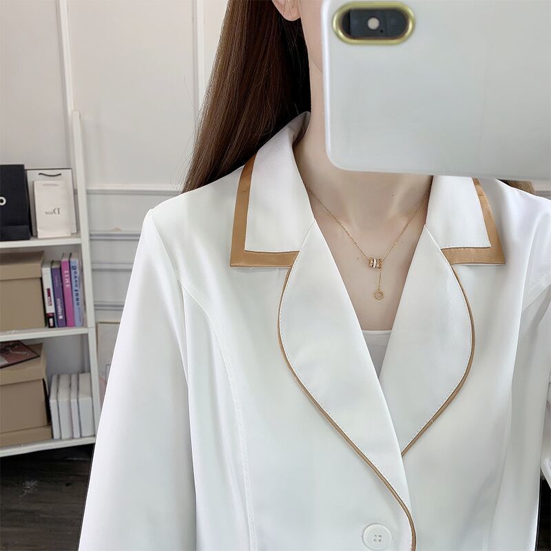ビューティーマシンユニフォーム,ピンクの白,大きいサイズ,黒 - Medical Lab Coats のレビューと価格