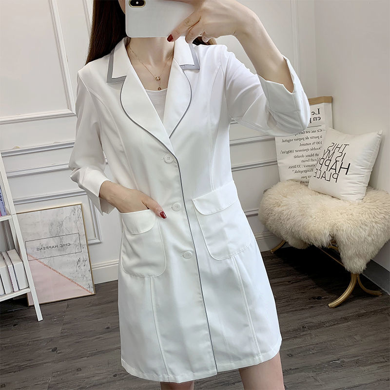 ビューティーマシンユニフォーム,ピンクの白,大きいサイズ,黒 - Medical Lab Coats のレビューと価格