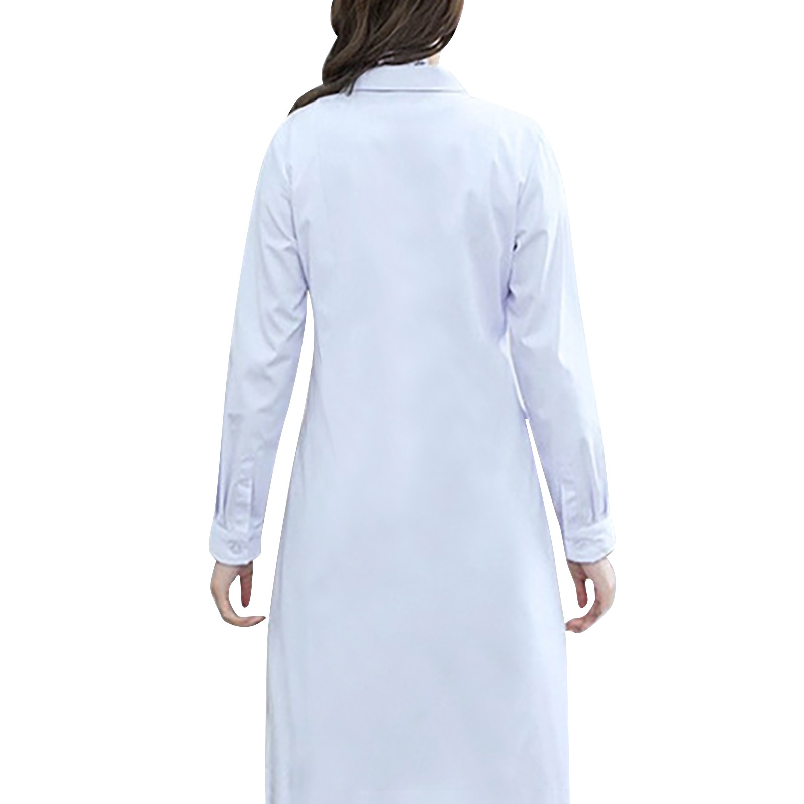 白衣女性男性学生化学ヘルスケア専門家ナース長袖ドクターワーク - Medical Lab Coats のレビューと価格
