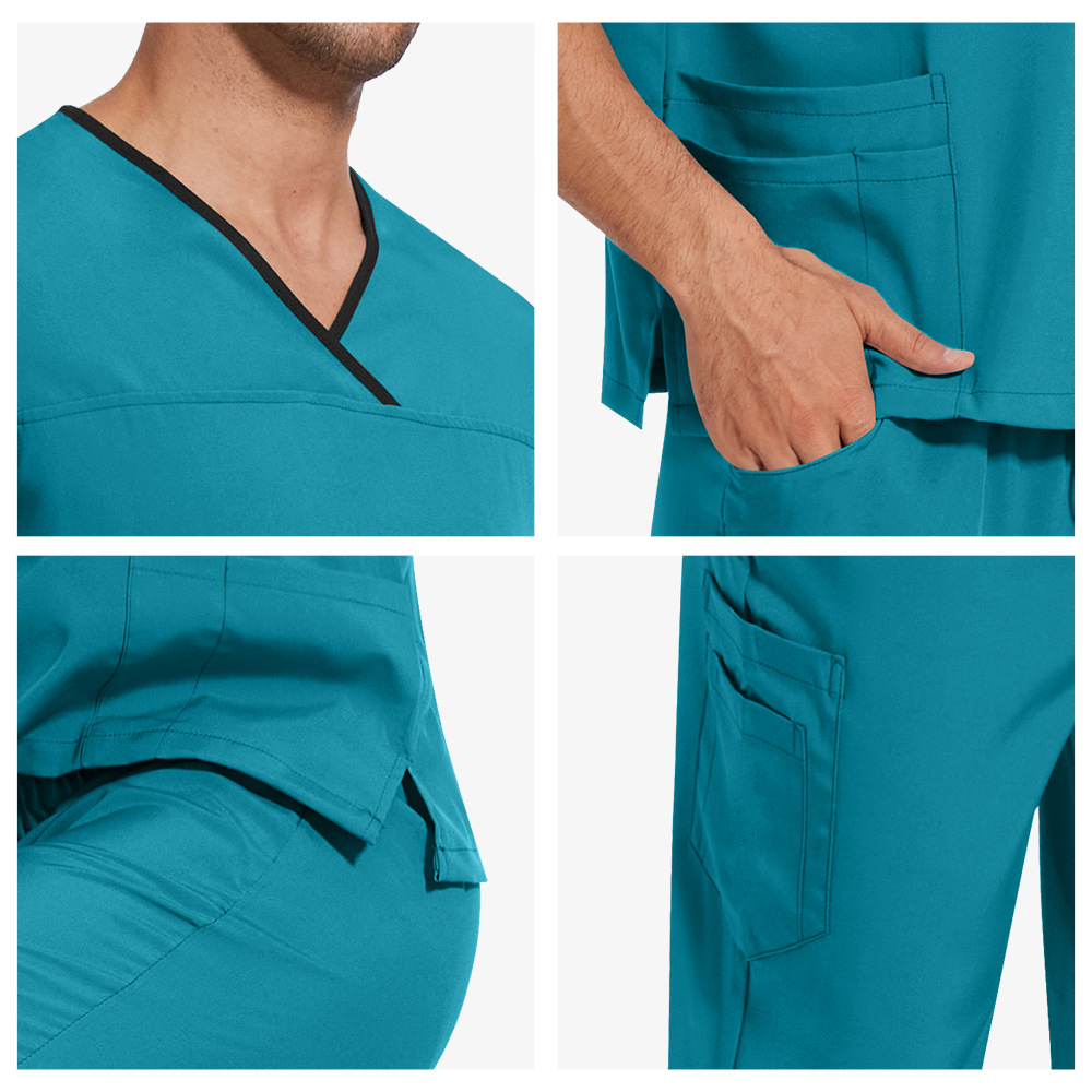 薄手の半袖手術室手術用作業服医師手洗いスーツ医療スタッフ白衣 - Medical Lab Coats のレビューと価格