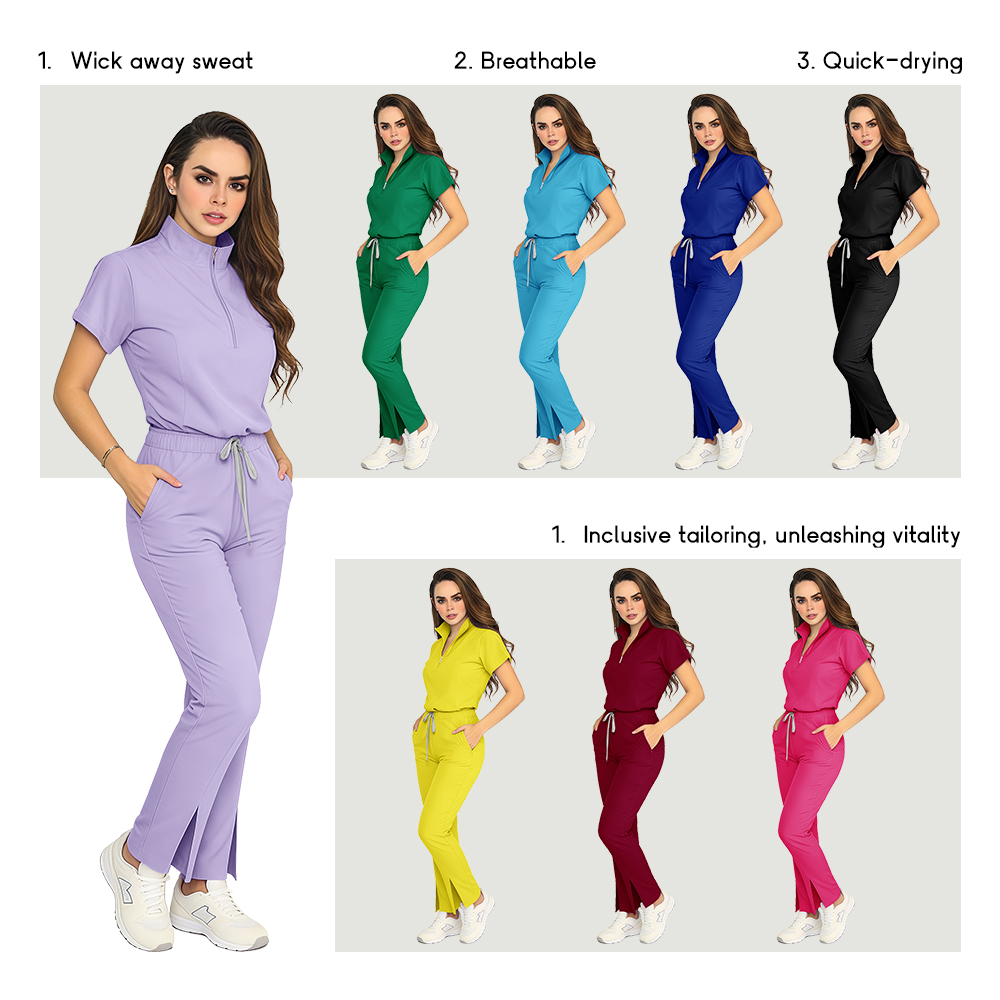医療用トップパンツ医療服女性用ワークセット医師スパサロン手術 - Medical Lab Coats のレビューと価格