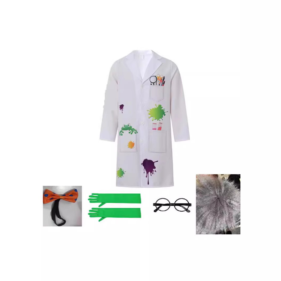 ハロウィン子供の日科学者親子コスチュームラボ白衣ステージパフ - Medical Lab Day のレビューと価格
