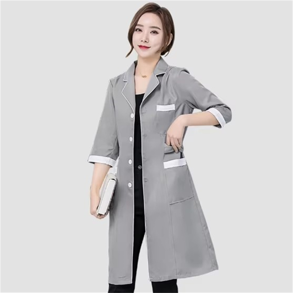 シンプルなしわ防止スパユニフォーム,美容院のユニフォーム,実 - Medical Lab Coats のレビューと価格