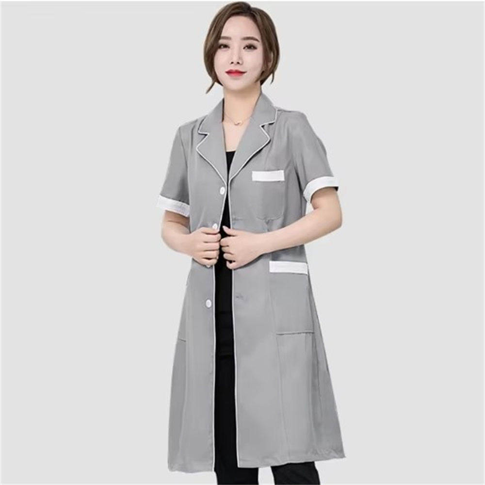 シンプルなしわ防止スパユニフォーム,美容院のユニフォーム,実 - Medical Lab Coats のレビューと価格
