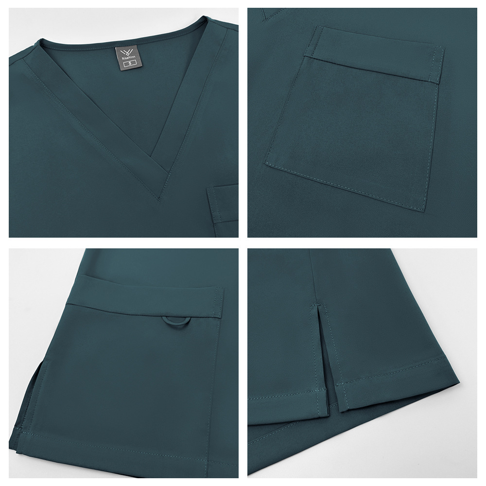 薄手の半袖手術室作業服医師手洗い服女性用手術衣医療スタッフ白 - Medical Lab Coats のレビューと価格