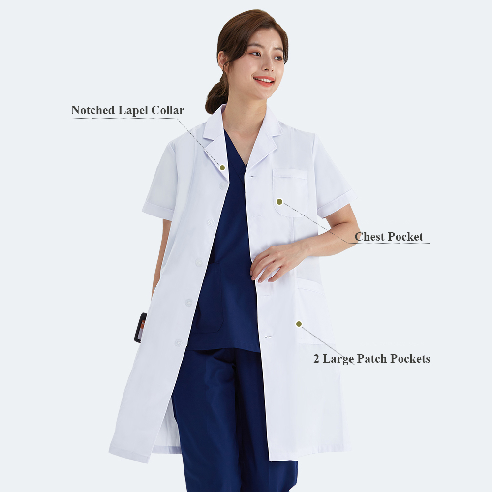 男性と女性のための白い看護ユニフォーム,病院の実験室,薄い看 - Medical Lab Coats のレビューと価格